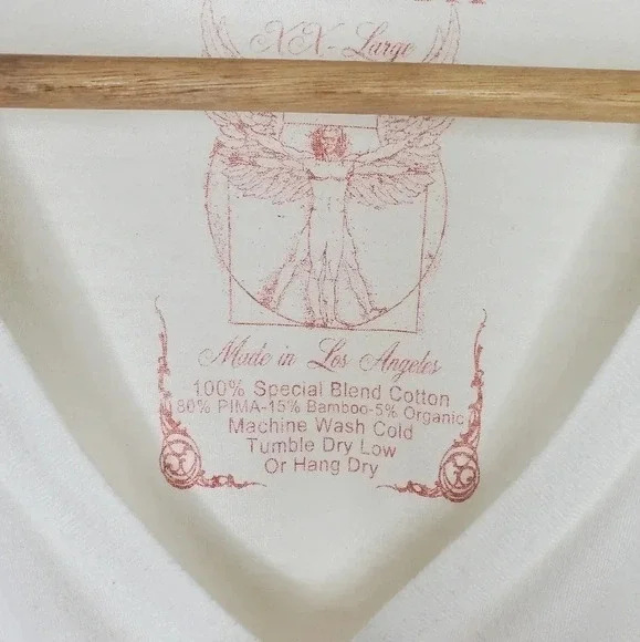 Kinetix Los Angeles "Love is Blind" XXL V-Neck T-Shirt - Picture 3 of 5